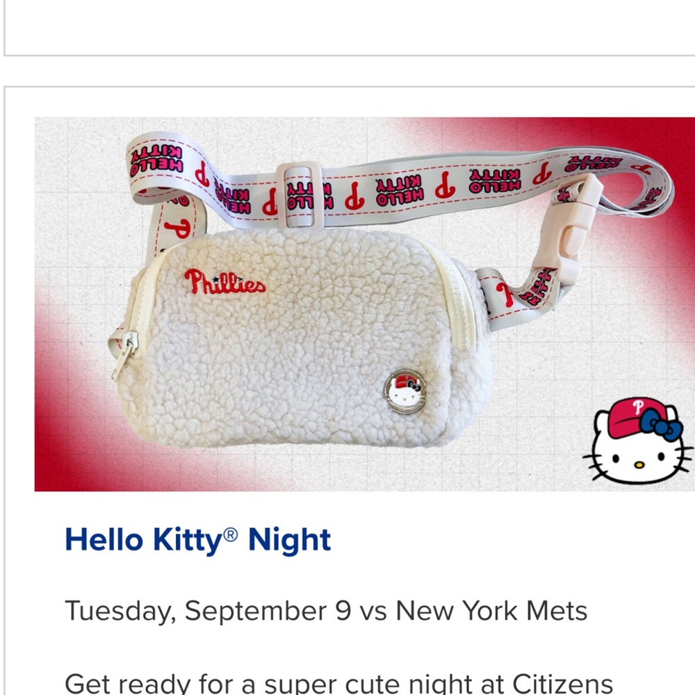 Hello Kitty Cream Fleece Kids Bag